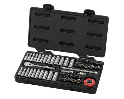 GearWrench 51 Pc. 6 Pt. SAE/Metric Socket Set 1/4" Drive