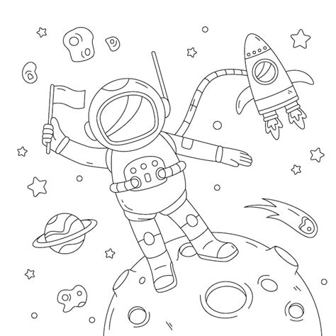 Images de Coloriages astronautes a imprimer – Téléchargement gratuit ...