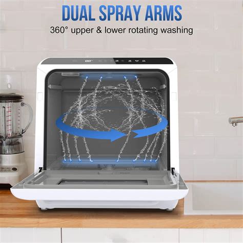 Buy Portable Dishwasher Countertop, IAGREEA No Hookup Needed Mini ...