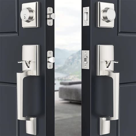 Buy Brightify Door Handle Sets, Double Front Door Lock Set, Entry Door ...
