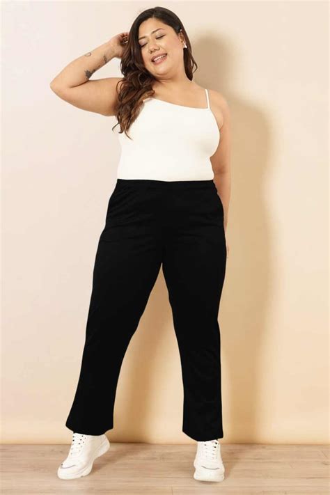 Buy Plus Size Grey Essential Lounge Pants Online For Women