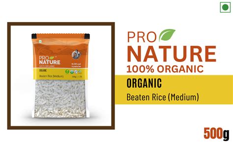Pro Nature Organic Beaten Rice Poha, 500G : Amazon.in: Grocery ...