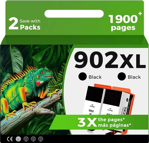 Amazon.com: Relcolor 902XL Black Ink Cartridges Compatible for HP 902 ...