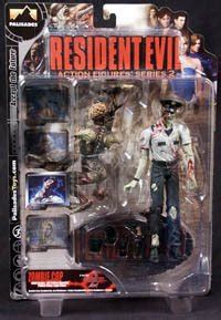 Resident Evil Zombie Cop White Shirt with Licker Action Figure Series 2 ...