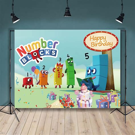 Buy Numberblocks Birthday Background Numberblocks Children's Birthday ...