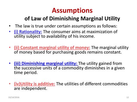 Law of diminishing marginal utility | PPTX