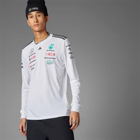 adidas MERCEDES - AMG PETRONAS FORMULA ONE TEAM DRIVER JERSEY - White ...