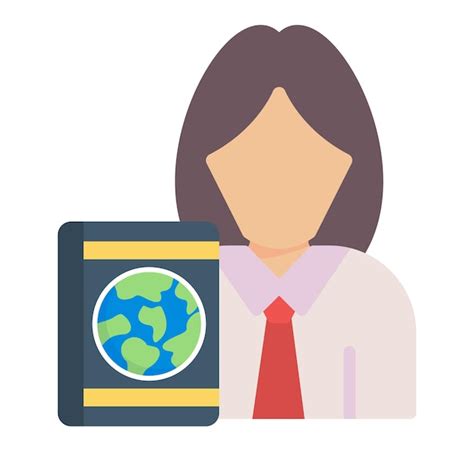 Travel agent female flat illustration | Premium Vector