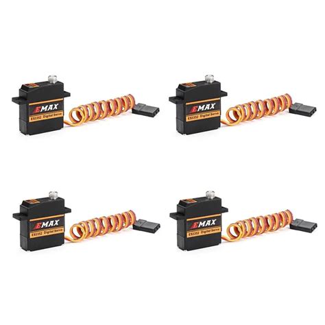 4PCS EMAX ES3352 12.4g Mini Metal Gear Digital Servo for RC Airplane ...