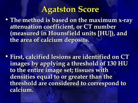 CT Calcium Scoring Lecture Overview Powerpoint | PPT