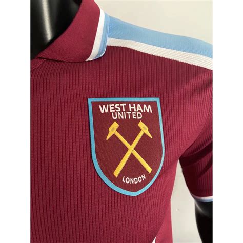 PLAYER ISSUE 21-22 West Ham Jersey Home Soccer Football Jersi Shirt ...