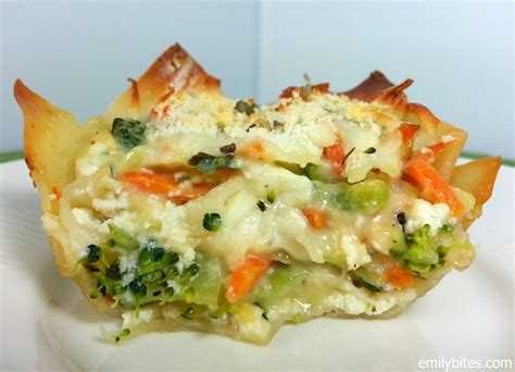 White Vegetable Lasagna "Cupcakes"   Emily Bites