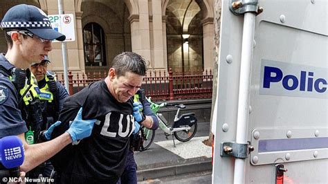 Chaotic scenes as pair are chased down and pepper sprayed outside ...