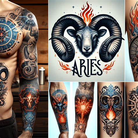 Aries zodiac tattoos for guys 60 photos - Youhoroscope.com