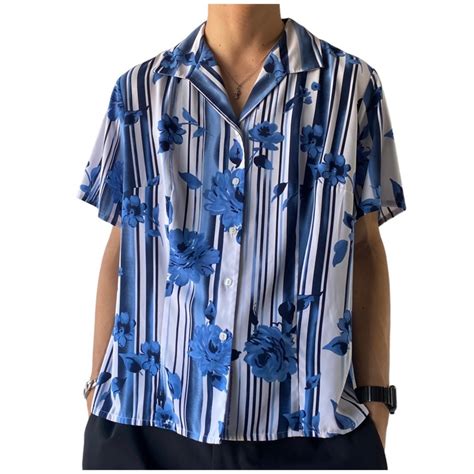 ♾ Laura Scott ♾ flower design shirt | ELCASION/ELCA