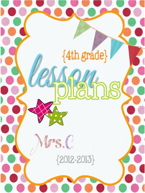 Lesson Plan Cover Page Simple Design 的图像结果
