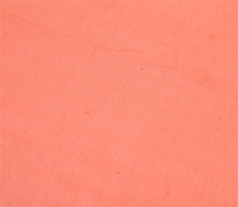 Sushila Vintage Coral Georgette Sari Remnant Scrap Multi Purpose Craft