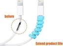 Zeroto Charger Spring Cable Saver Protector - 12 Pcs Set Multicolors ...