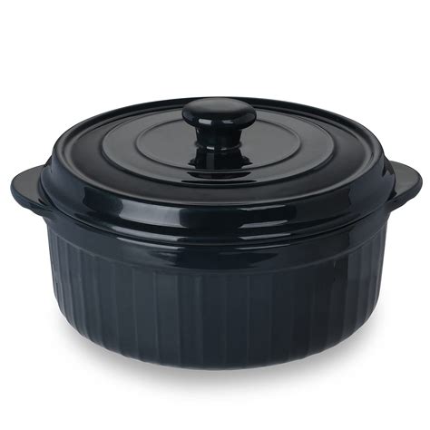 Snapklik.com : HAOTOP 2-Quart Ceramic Deep Casserole Dish