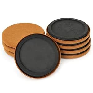 HASTHIP® 8Pcs Chair Leg Floor Protectors, 3.5-Inch Felt Furniture Leg ...