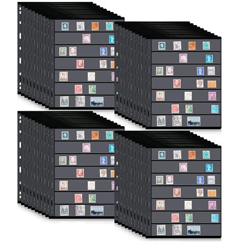40 Sheets Stamp Pages Collector Stamp Album Page Stamp Pages for Stamp ...