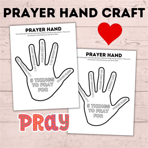 Prayer Hand Craft | Kids Craft | Prayer Craft | Prayer Activities ...