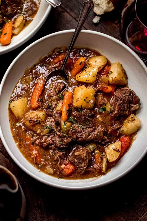 Easy Instant Pot Beef Stew Recipe with Red Wine Sauce