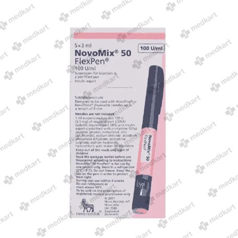 NOVOMIX 50 FLEXPEN 3 ML : View Price, Combination and Alternatives ...