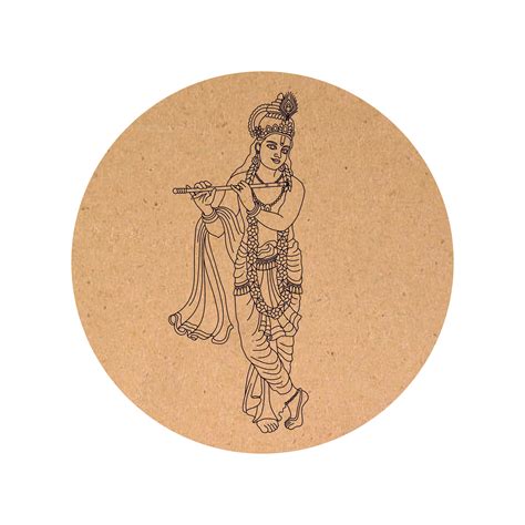 Krishna ji Pre marked MDF Round – My Store