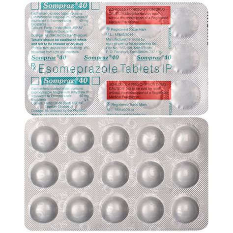 Sompraz 40 - Strip of 15 Tablets : Amazon.in: Health & Personal Care