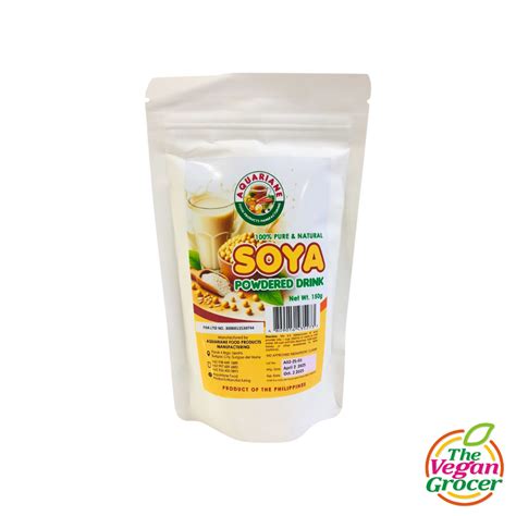 Aquariane Pure Soya Powdered Milk 150g (gluten-free, no sugar-added ...