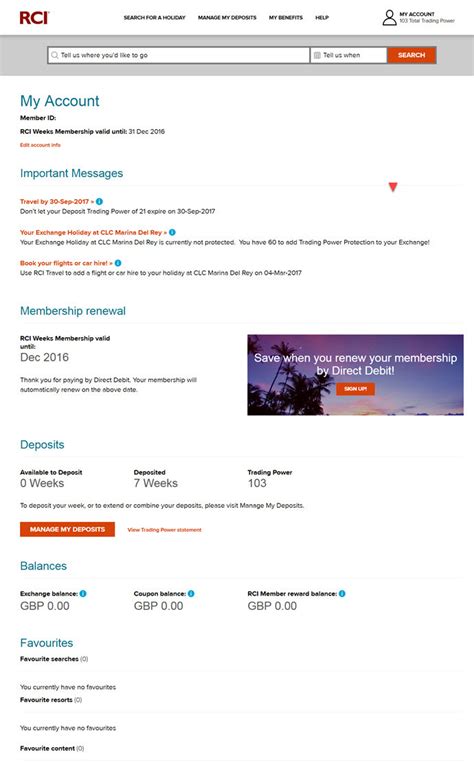 Your Online Account Explained | RCI Help | RCI.com