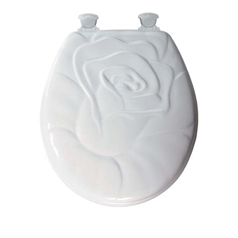 Buy Mayfair 28EC 000 Rose Sculptured Molded Wood Toilet Seat with Lift ...