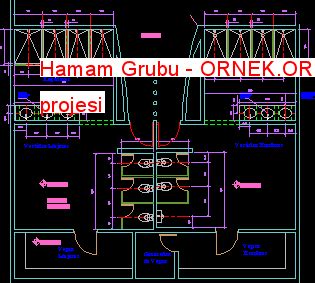 Hamam Grubu dwg projesi - Autocad Projeler