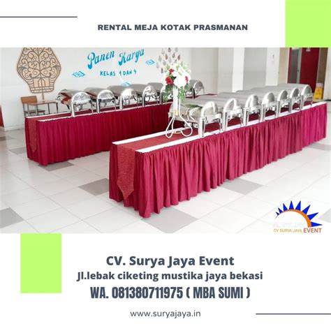 Menyewakan Meja Prasmanan Area Jakarta Layanan 24 Jam