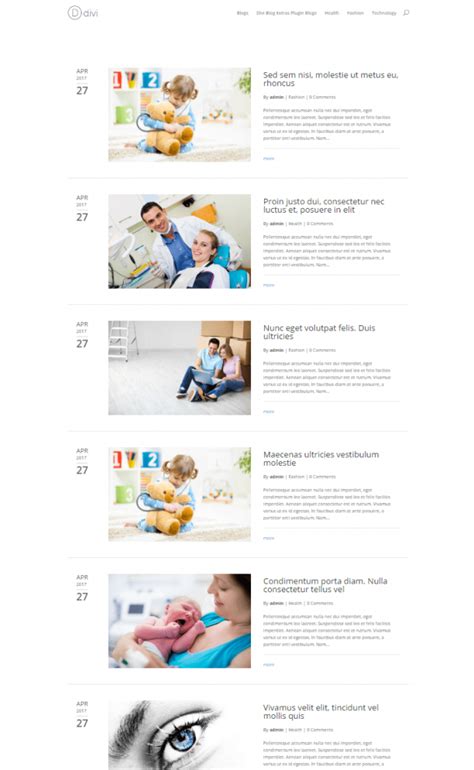 Image result for Divi Blog Post