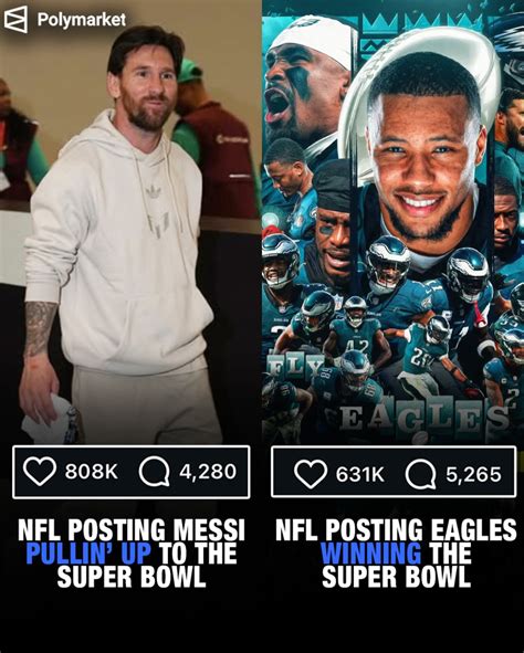Polymarket | Messi is bigger than the Super Bowl | Instagram
