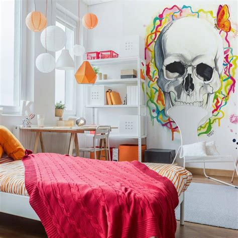 Wall Mural Buttafly – Skull | wall-art.com