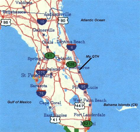 Printable Map Of Coastline Of Florida Atlantic