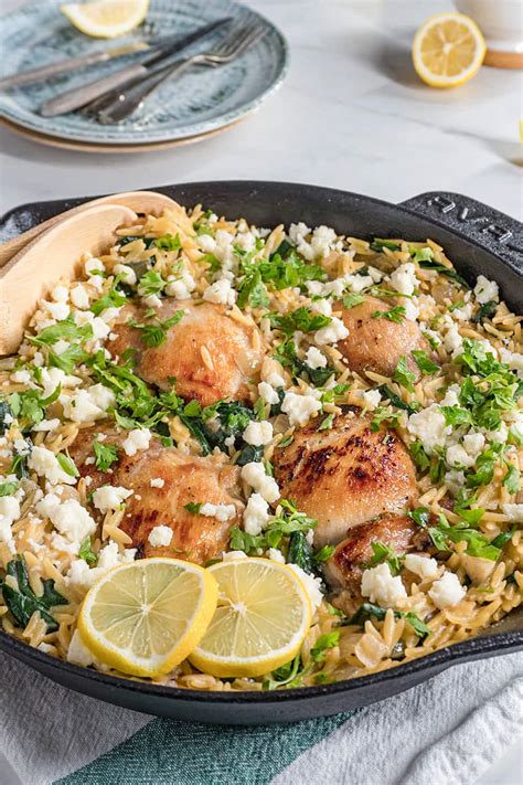 Creamy Lemon Chicken Orzo (The Best One Skillet Recipe!)
