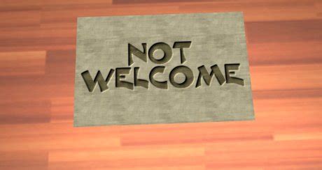 Image result for Not Welcome Mat
