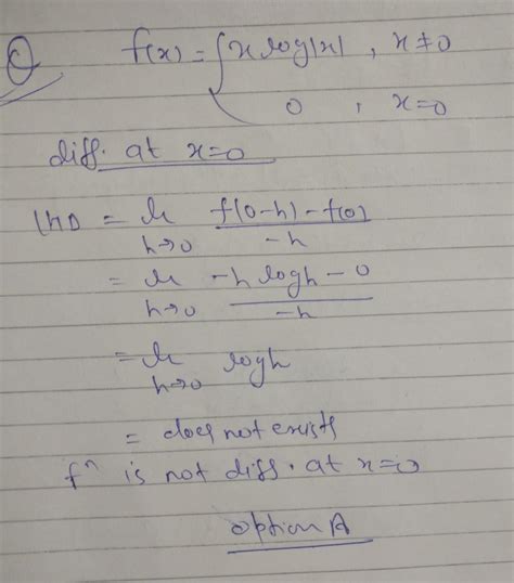 How to check differentiability of this type of question