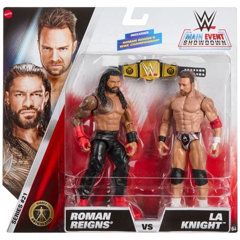 WWE Main Event Showdown 2-Pack Series 21 Roman Reigns vs LA Knight ...