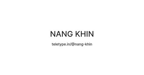 NANG KHIN — Teletype