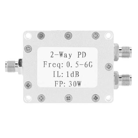 RF Power Splitter 2-Way Power Divider 0.5-6GHz 30W Signal Power ...