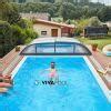 Poolüberdachung Poolabdeckung Überdachung Pool GFK Pool Vivapool in ...