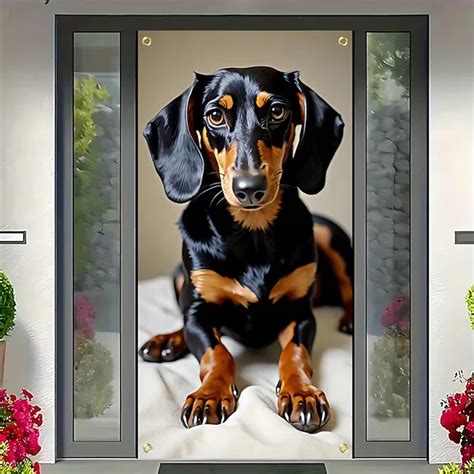 Posters Door Cover Outdoor Banners Dog Cute 3D Humorous Party Dorm ...