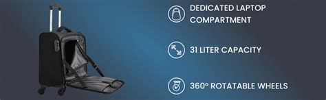 Swiss Military Astral Soft Overnighter Trolley Bag with 15.6” Laptop ...