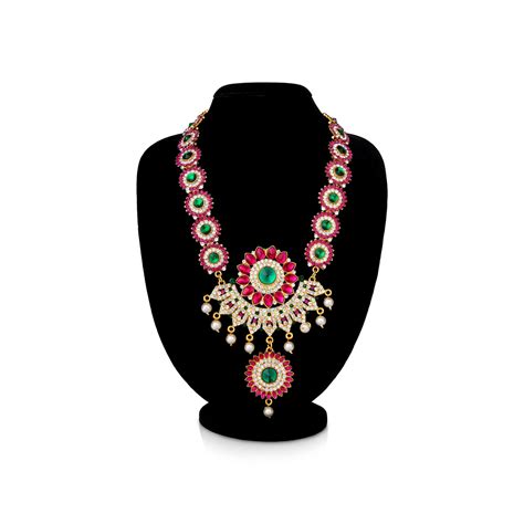 Stone Necklace | Deity Jewellery | Idol Jewellery