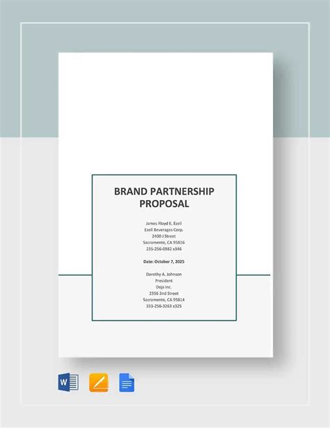 Business Partner Proposal Sample 的图像结果